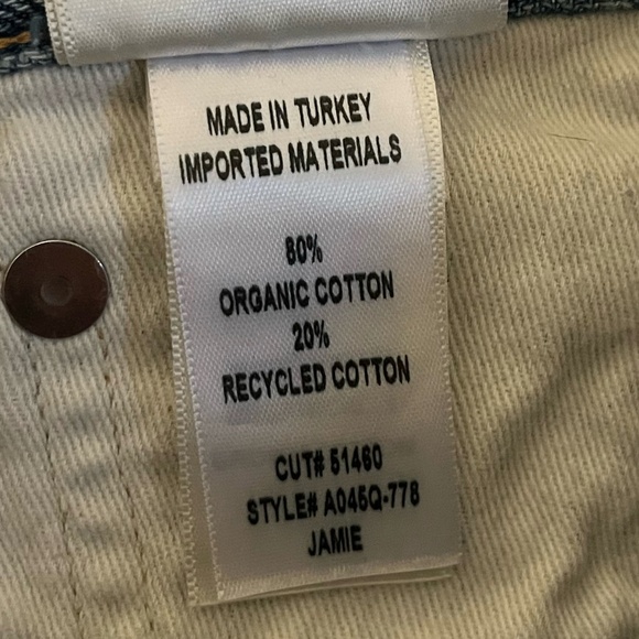 AGOLDE | Classic Jamie High-Rise Tapered Distressed Wash Denim Jeans | Size 25 - Picture 15 of 16